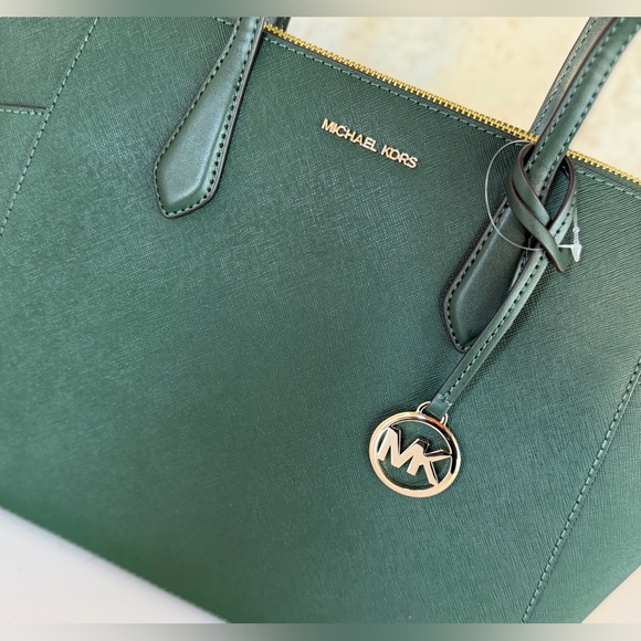 Michael Kors Marilyn LG Shoulder Tote Bag Dark Green